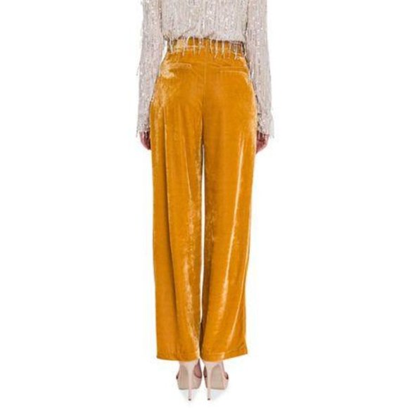 Endless Rose Wide-Leg Velvet Ankle Pants - Picture 3 of 4